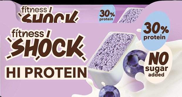 Изображение товара Батончик глазированный FitnesSHOCK Черничный десерт