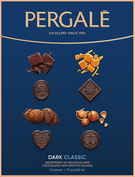 Набор конфет Pergale коллекция тёмного шоколада
