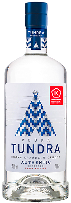 Изображение товара Водка Tundra Authentic 0.7 л 40% Россия натуральная