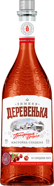 Изображение товара Настойки Зимняя деревенька Графиня вишня