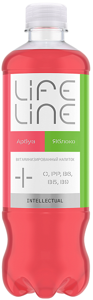 Изображение товара Lifeline Intellectual напиток арбуз-яблоко 0.5 л натуральный витаминный безалкогольный напиток