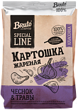 Чипсы Bruto Natural Картошка жареная чеснок и травы