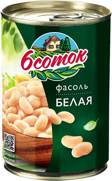 Фасоль белая 6 Соток 400гр