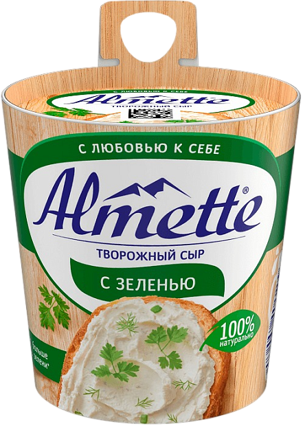 Изображение товара Творожный сыр Almette с зеленью 150 г - натуральный и ароматный Изображение товара Творожный сыр Almette с зеленью 150 г - натуральный и ароматный