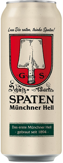 Светлое пиво Spaten Muncher Hell 0.5 л в банке