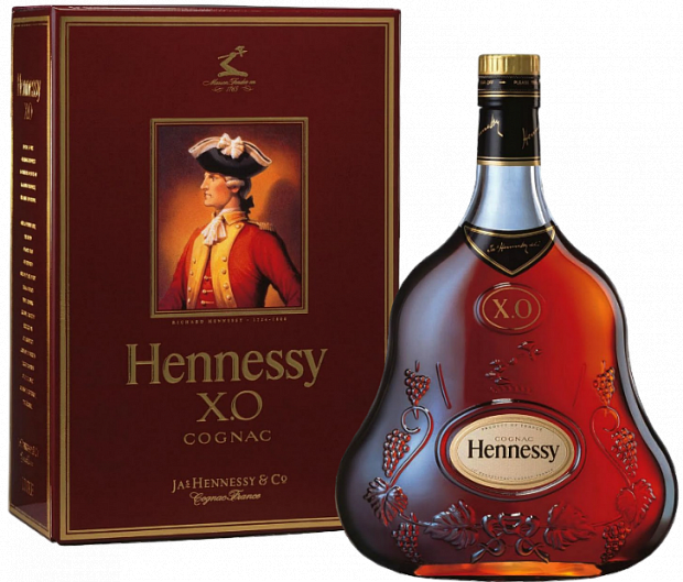 Коньяк Hennessy ХО, в подарочной упаковке 0.35 л