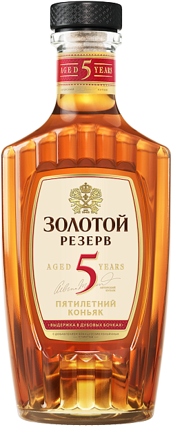 Изображение товара Коньяк Пятилетний Золотой Резерв 0.5 л 40%