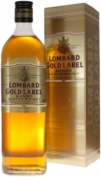 Виски Lombard Gold Label, в подарочной упаковке 0.7 л