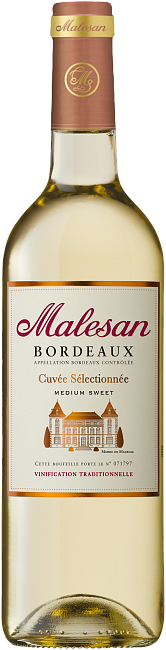 Изображение товара Вино Malesan Bordeaux Cuvee Selectionnee white medium sweet