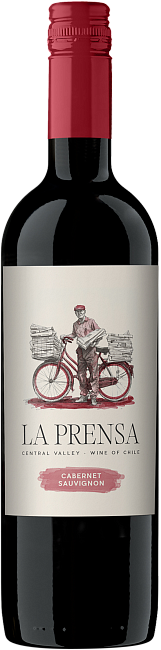 Изображение товара Вино La Prensa Cabernet Sauvignon 0.75 л Чилийское сухое красное Изображение товара Вино La Prensa Cabernet Sauvignon 0.75 л Чилийское сухое красное