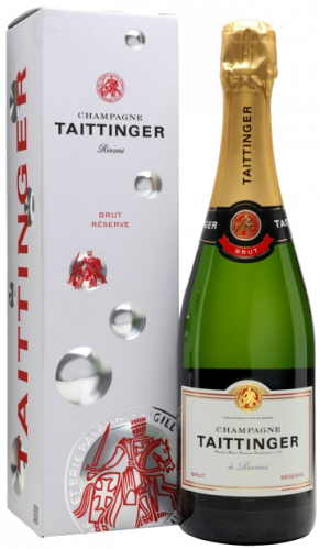 Шампанское Taittinger, Brut Reserve, в подарочной упаковке