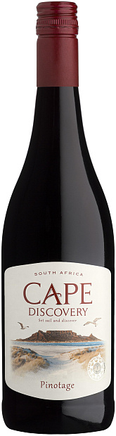 Изображение товара Вино Cape Discovery Pinotage 0.75 л полусухое красное