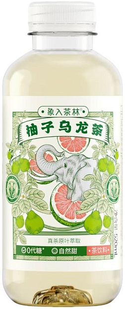 Холодный чай ELEPHANT IN THE TEA FOREST улун грейпфрут 0.52 л