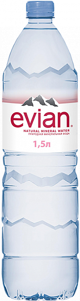 Вода Evian минеральная 1.5 л