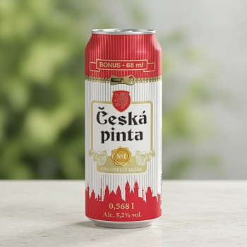 Пиво Ceska Pinta №1 Svetly Lezak 0.568 л в банке