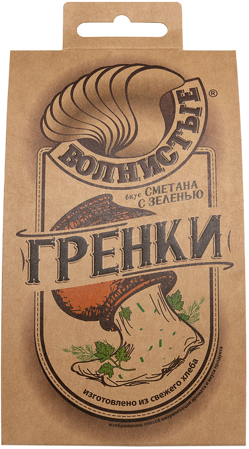 Изображение товара Гренки жареные Волнистые со вкусом сметаны с зеленью Изображение товара Гренки жареные Волнистые со вкусом сметаны с зеленью