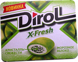 Жевательная резинка Dirol x-fresh, Морозное яблоко, 16г
