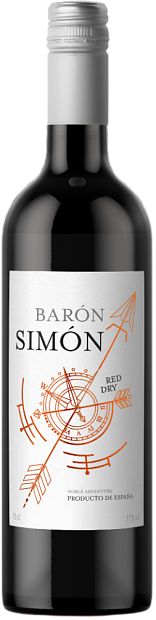 Изображение товара Вино Baron Simon из сорта Монастрель, 0.75 л, Испания