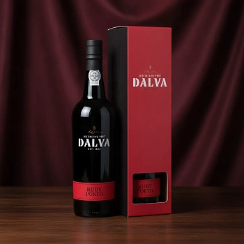 Портвейн Dalva Ruby Porto, в подарочной упаковке 0.75 л