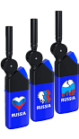Бытовая турбо зажигалка Luxlite XHG 580 Blue Rubber SP Russia многоразовая