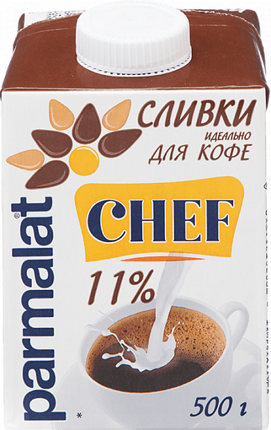 Сливки Parmalat Chef для кофе 11%