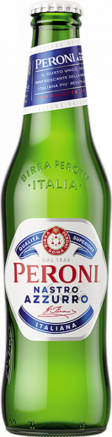 Светлое пиво Peroni Nastro Azzurro 0.33 л итальянское