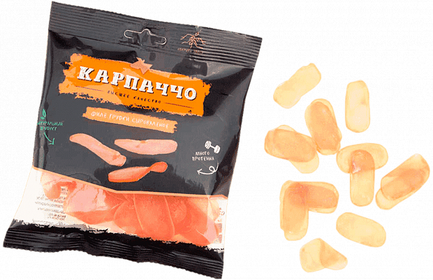 Изображение товара Карпаччо филе грудки сыровяленое - натуральный мясной снек для вкусного перекуса