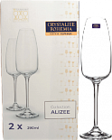 Набор бокалов для шампанского Crystalite Bohemia Alizee (2x290 мл)