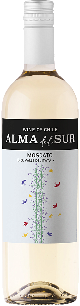 Изображение товара Alma del Sur Moscato — легкое белое вино, 0.75 л