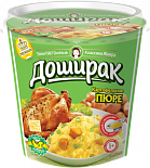 Пюре Картофельное Быстрого Приготовления Доширак С Соусом Куриный С Овощами 52 гр