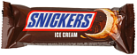 Мороженое Snickers с карамелью и арахисом в глазури