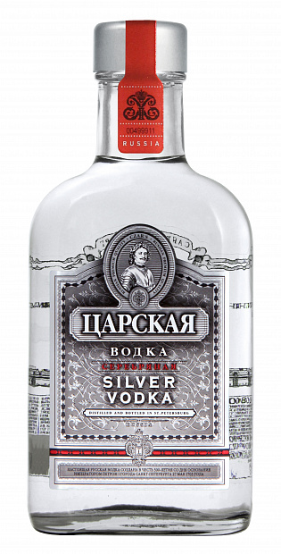 Водка Царская Водка Серебряная Silver Vodka 0.25 л