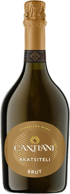 Изображение товара Игристое вино Cantiani Rkatsiteli 0.75 л белое с мягкой игристостью