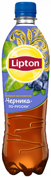 Холодный чай Lipton черника 0.5 л