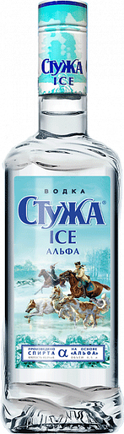 Водка Стужа ICE Альфа 0.5 л