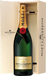 Шампанское Moet & Chandon Brut Imperial, в деревянной упаковке
