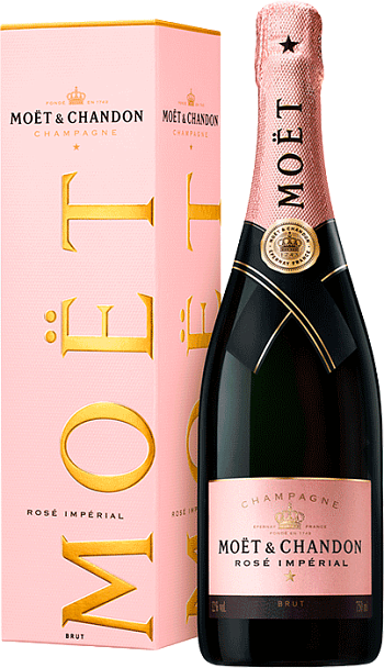 Изображение товара Шампанское Moët & Chandon Rose Imperial 0.75 л розовое игристое вино Франция