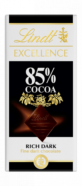 Горький LINDT Excellence 85% Cacao Chocollate  