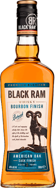 Виски Black Ram Bourbon Finish 0.5 л