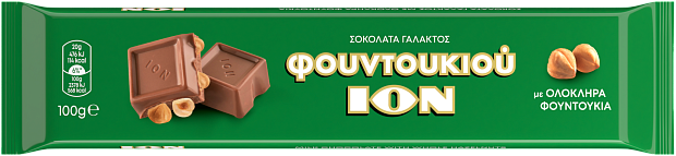 Молочный шоколад с фундуком Ион