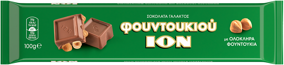 Изображение товара Молочный шоколад Ион с фундуком - вкусное лакомство 100 г