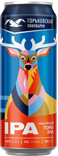Изображение товара Горьковская пивоварня Индийский Пэйл Эль 0.45 л