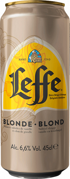 Светлое пиво Leffe Blonde 0.45 л