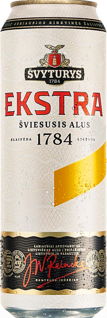 Светлое пиво Svyturys Ekstra 0.568 л