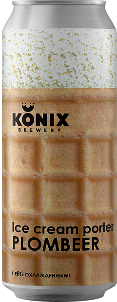 Тёмное пиво Ice cream porter Plombeer 0.45 л