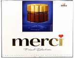Шоколадный набор Merci молочный 250гр