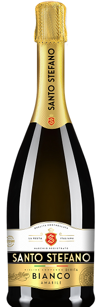 Изображение товара Игристое вино Santo Stefano Bianco Amabile 0.75л полусладкое ломкое