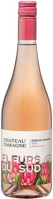 Изображение товара Вино Chateau Tamagne Fleurs Du Sud розовое сухое 0.75 л Россия Изображение товара Вино Chateau Tamagne Fleurs Du Sud розовое сухое 0.75 л Россия