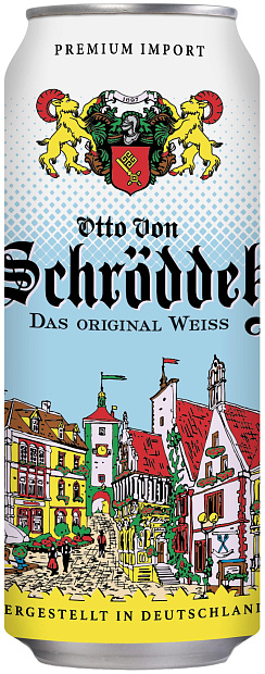 Изображение товара Otto von Schrodder Das Original Weiss нефильтрованное пшеничное пиво 0.5 л Германия