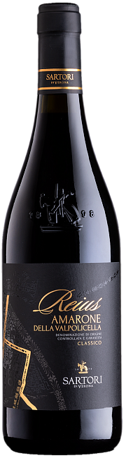 Изображение товара Вино Reius Amarone della Valpolicella Classico 0.75 л Итальянское красное полусухое Изображение товара Вино Reius Amarone della Valpolicella Classico 0.75 л Итальянское красное полусухое